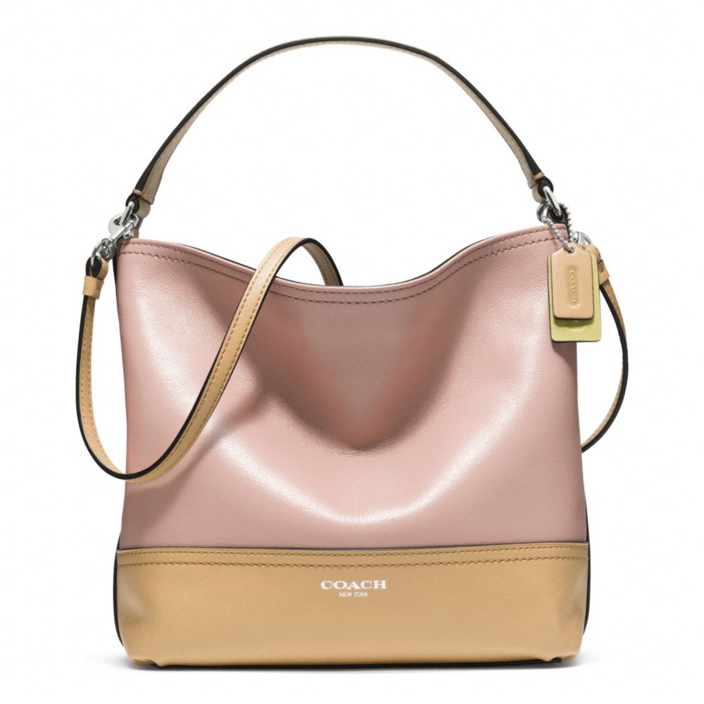 COLORBLOCK MINI BUCKET BAG - COACH F49228 - SILVER/BLUSH/SAND