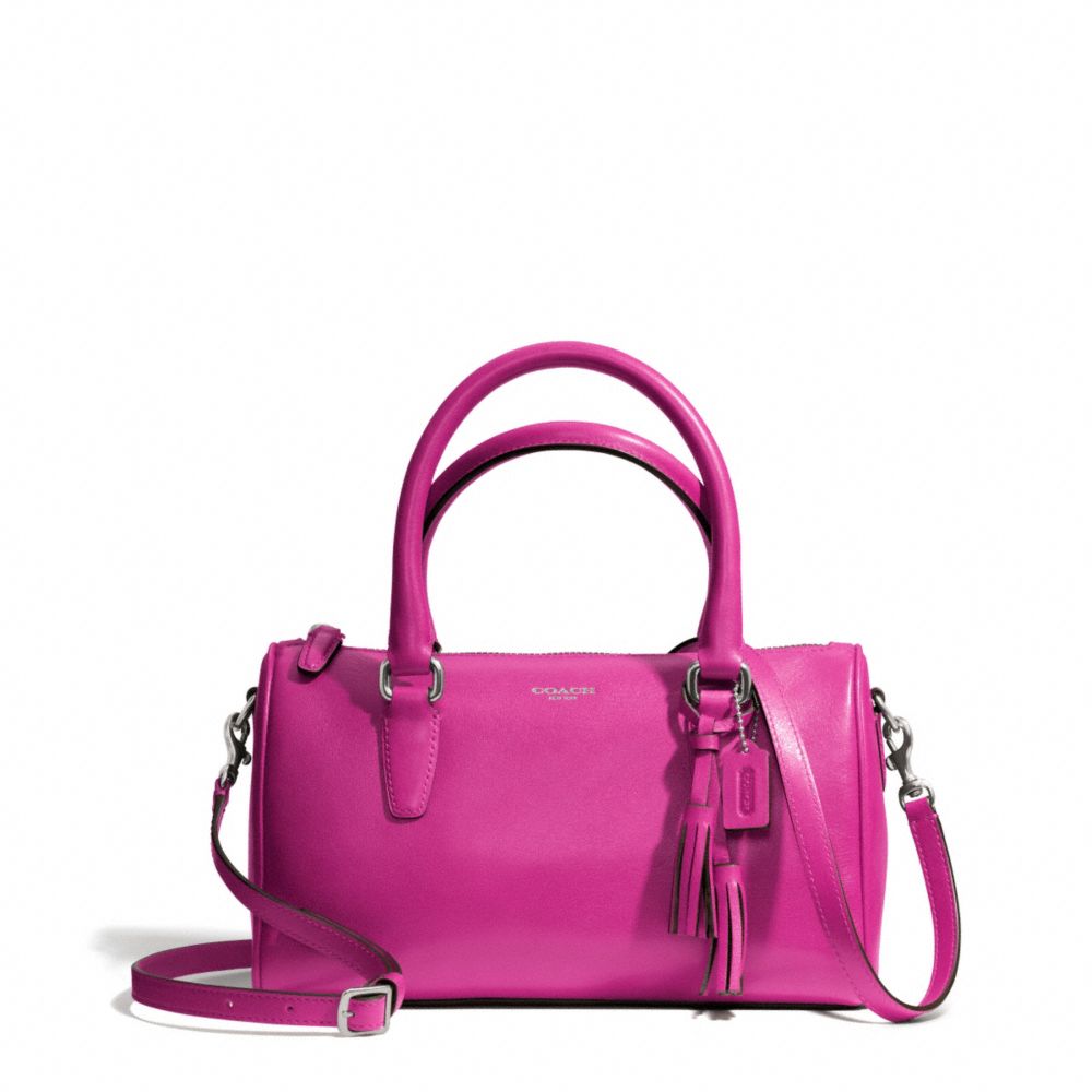 COACH LEATHER MINI SATCHEL - ONE COLOR - F49292