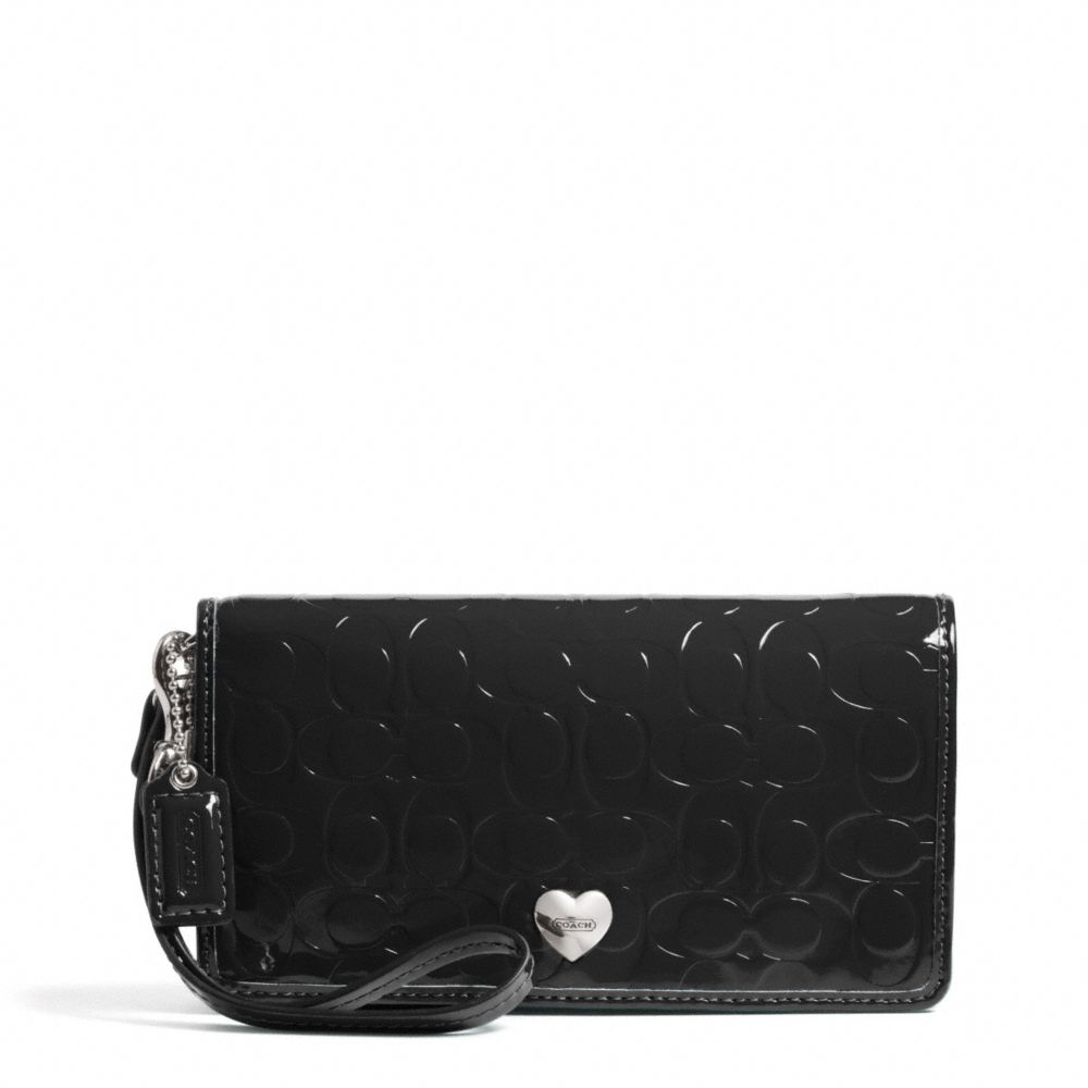 EMBOSSED LIQUID GLOSS DEMI CLUTCH - COACH f49540 - 15639