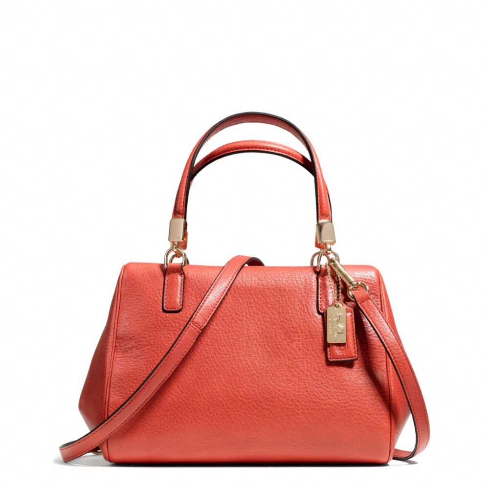 COACH MADISON LEATHER MINI SATCHEL - ONE COLOR - F49720