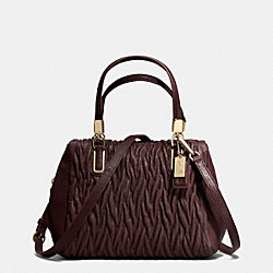 MADISON MINI SATCHEL IN GATHERED TWIST LEATHER - COACH f49723 - IMOXB