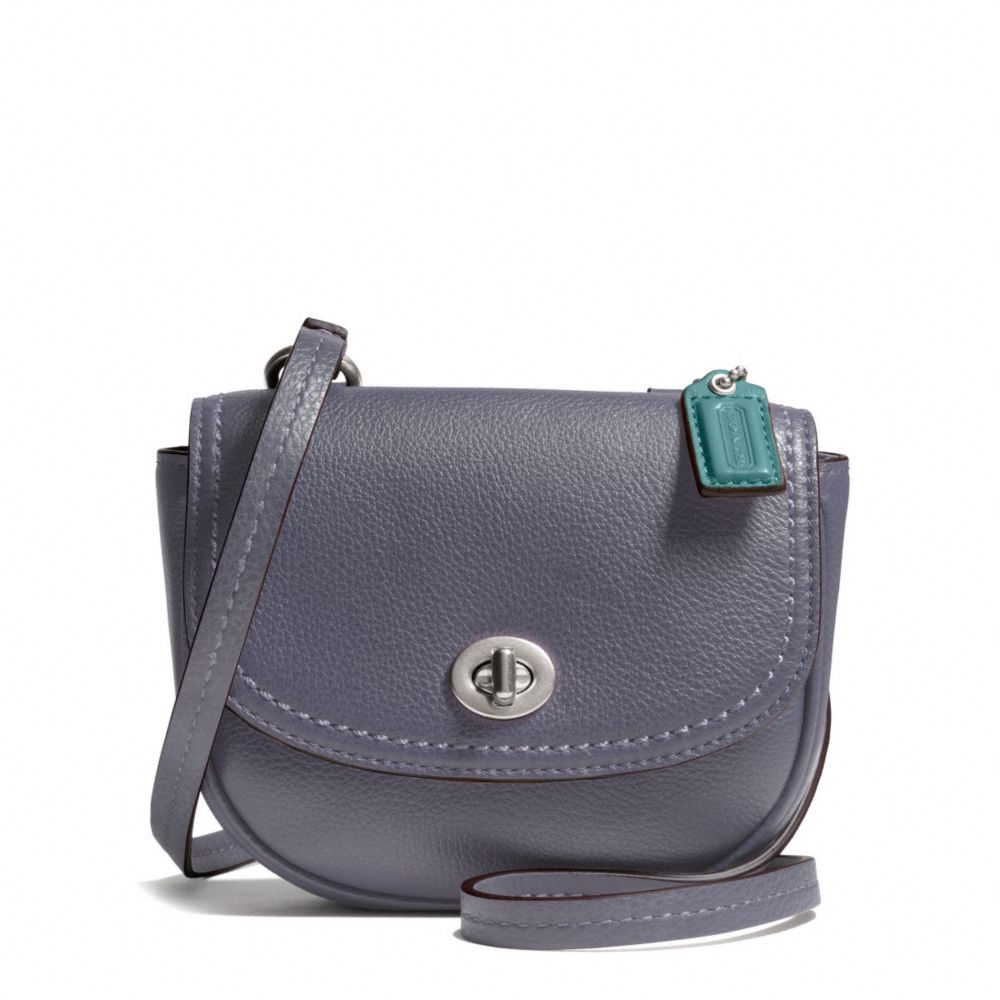 PARK LEATHER MINI CROSSBODY - COACH f49872 - SILVER/SLATE