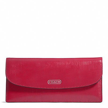 COACH DARCY PATENT LEATHER SOFT WALLET -  - f49876