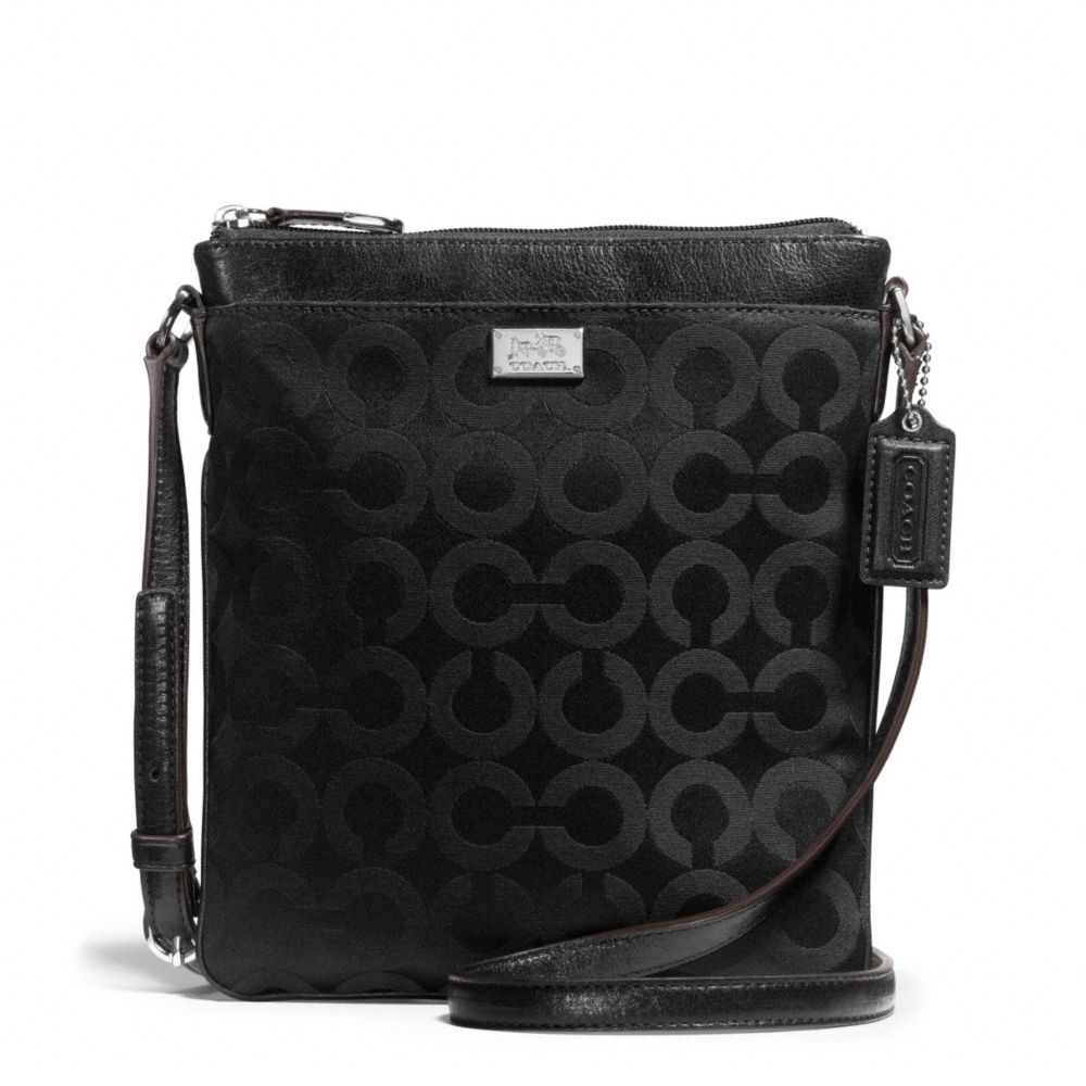 MADISON SWINGPACK IN OP ART SATEEN FABRIC - COACH f49981 - 29786