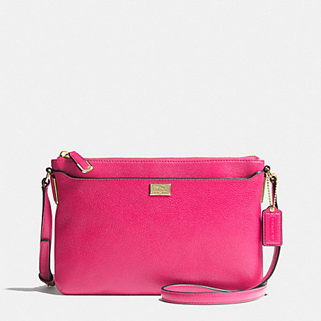 COACH MADISON SWINGPACK IN LEATHER -  LIGHT GOLD/PINK RUBY - f49992