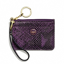 COACH SIGNATURE STRIPE EMBOSSED EXOTIC ID SKINNY - ONE COLOR - F50067