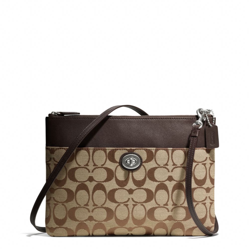 COACH TURNLOCK CROSSBODY IN SIGNATURE FABRIC - ONE COLOR - F50213