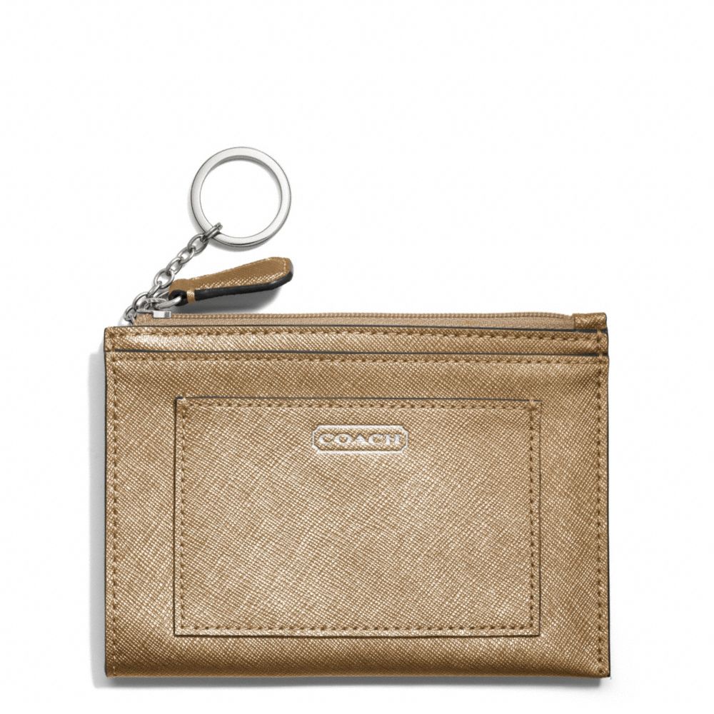 DARCY LEATHER MEDIUM SKINNY - COACH f50425 - SILVER/GOLD