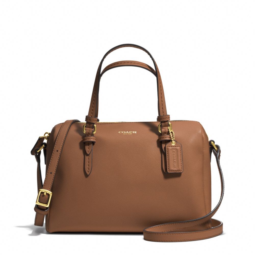 COACH PEYTON BENNETT MINI SATCHEL - BRASS/SADDLE - F50430