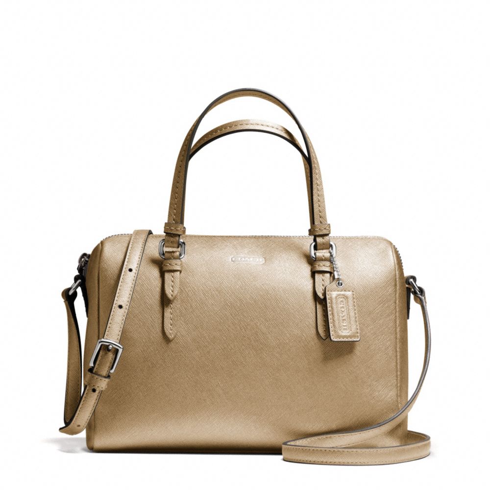 COACH PEYTON BENNETT MINI SATCHEL - SILVER/GOLD - F50430