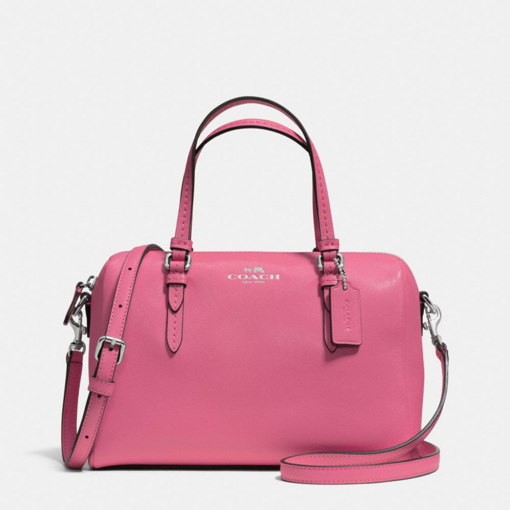 PEYTON BENNETT MINI SATCHEL - COACH F50430 - SILVER/ROSE