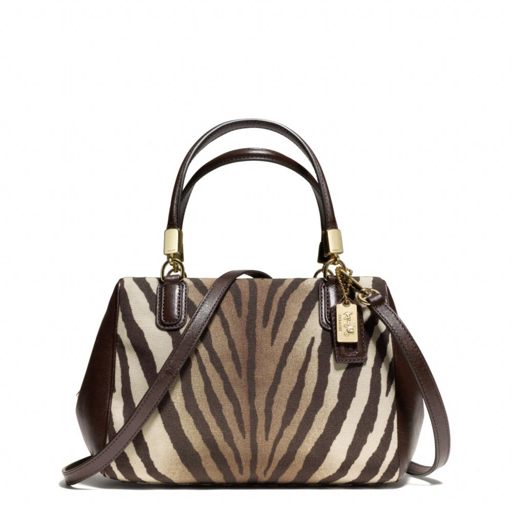 MADISON ZEBRA PRINT MINI SATCHEL - COACH f50507 - 31961