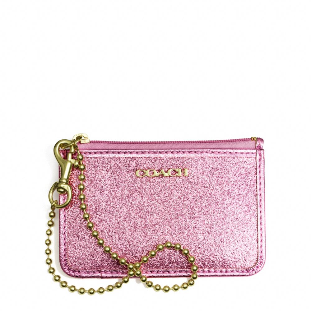 GLITTER ID SKINNY - COACH f50558 - BRASS/PINK