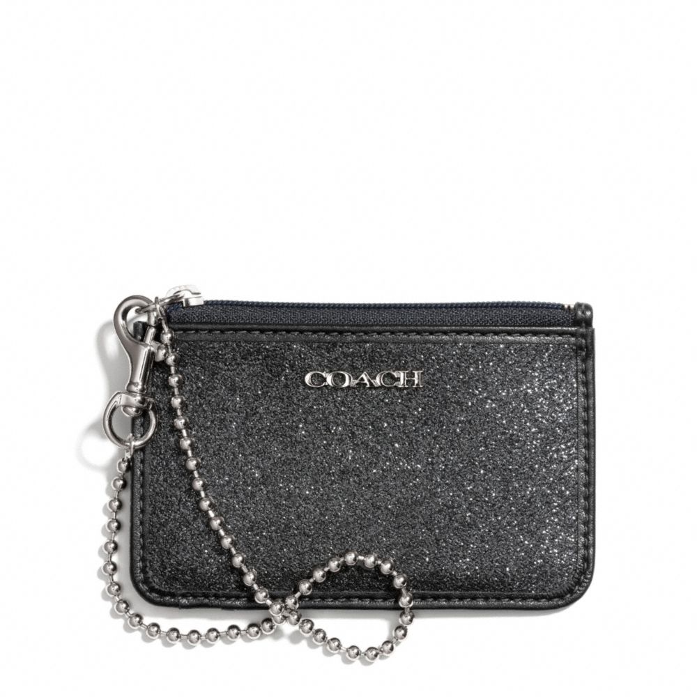 GLITTER ID SKINNY - COACH f50558 - SILVER/BLACK