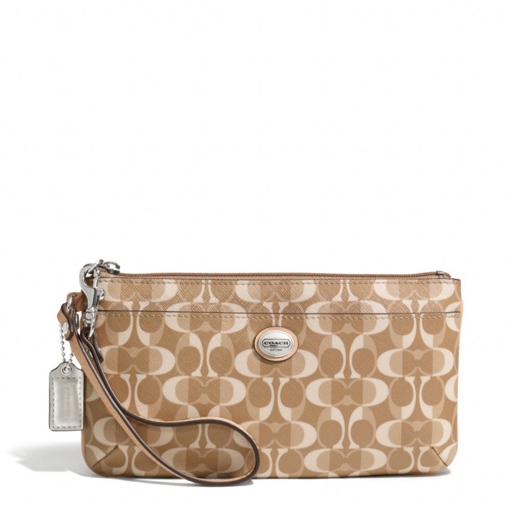 PEYTON DREAM C GO-GO WRISTLET - COACH f50590 - SILVER/LIGHT KHAKI/TAN