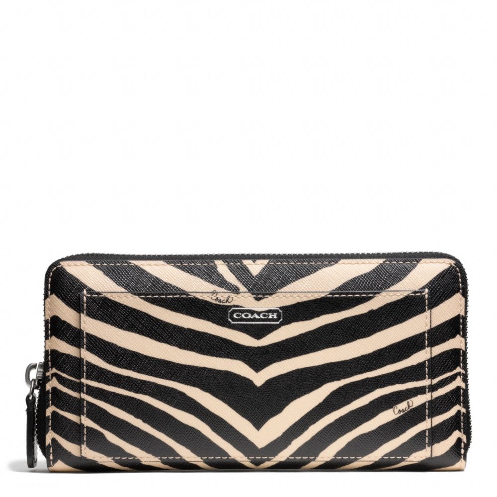 ZEBRA PRINT ACCORDION ZIP WALLET - COACH f50638 - 28197