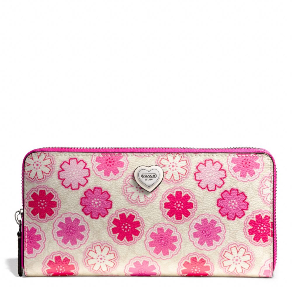 FLORAL PRINT ACCORDION ZIP WALLET - COACH f50672 - 26703