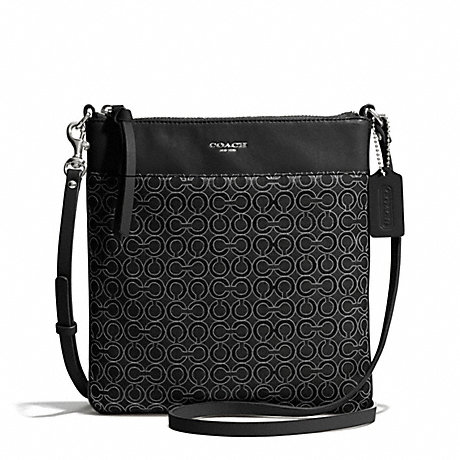 COACH MADISON OP ART PEARLESCENT NORTH/SOUTH SWINGPACK -  - f50834