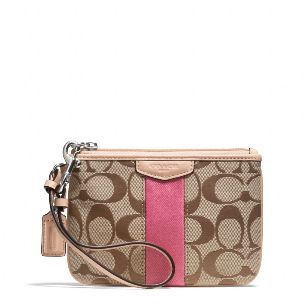 SIGNATURE STRIPE 12CM SMALL WRISTLET - COACH f51106 - 27872