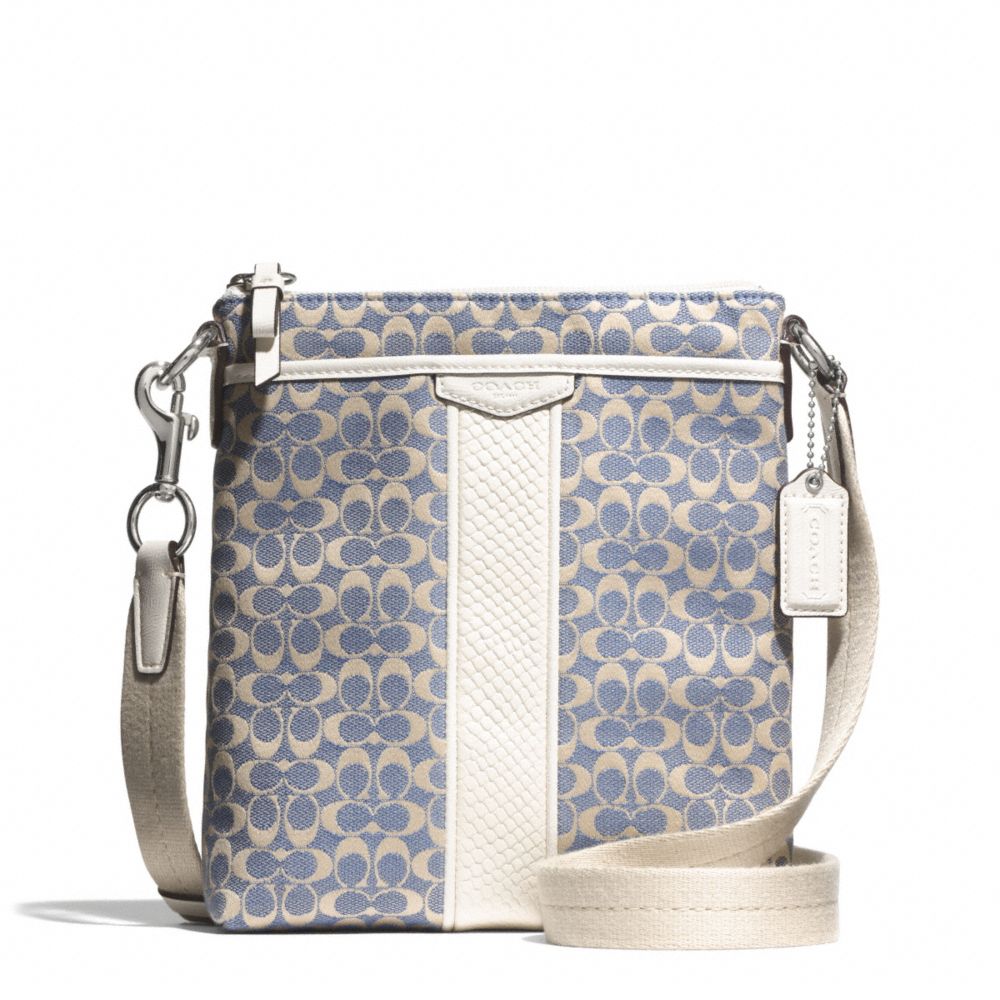 SIGNATURE STRIPE JACQUARD SWINGPACK - COACH f51252 - 30428