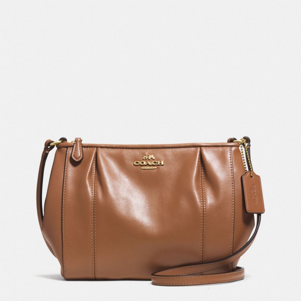 COACH COLETTE LEATHER SWINGPACK - IM/SADDLE - F52177