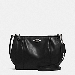 COLETTE LEATHER SWINGPACK - COACH f52177 - SILVER/BLACK