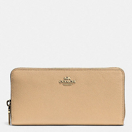 COACH ACCORDION ZIP WALLET IN EMBOSSED TEXTURED LEATHER - LINUD - f52372