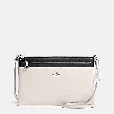 COACH SWINGPACK WITH POP-UP POUCH IN EMBOSSED TEXTURED LEATHER -  SVDMH - f52377