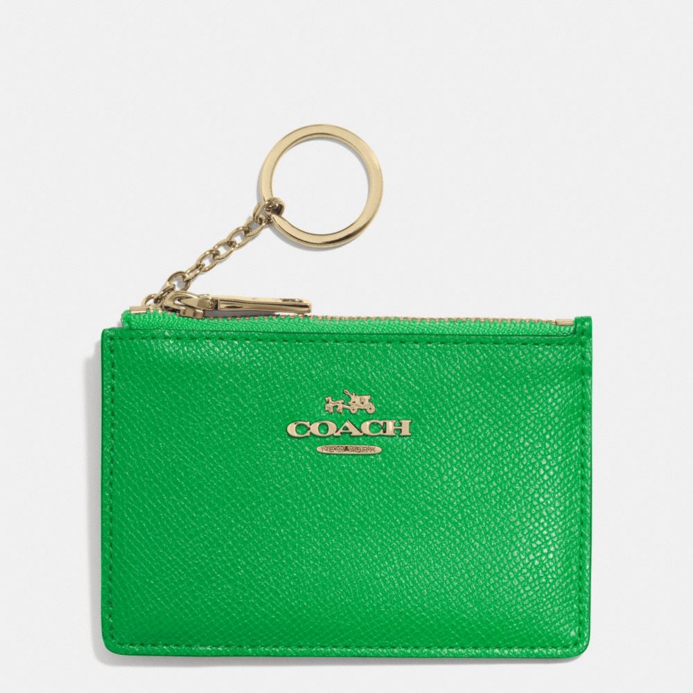 MINI SKINNY IN EMBOSSED TEXTURED LEATHER - COACH f52394 - LIGRN