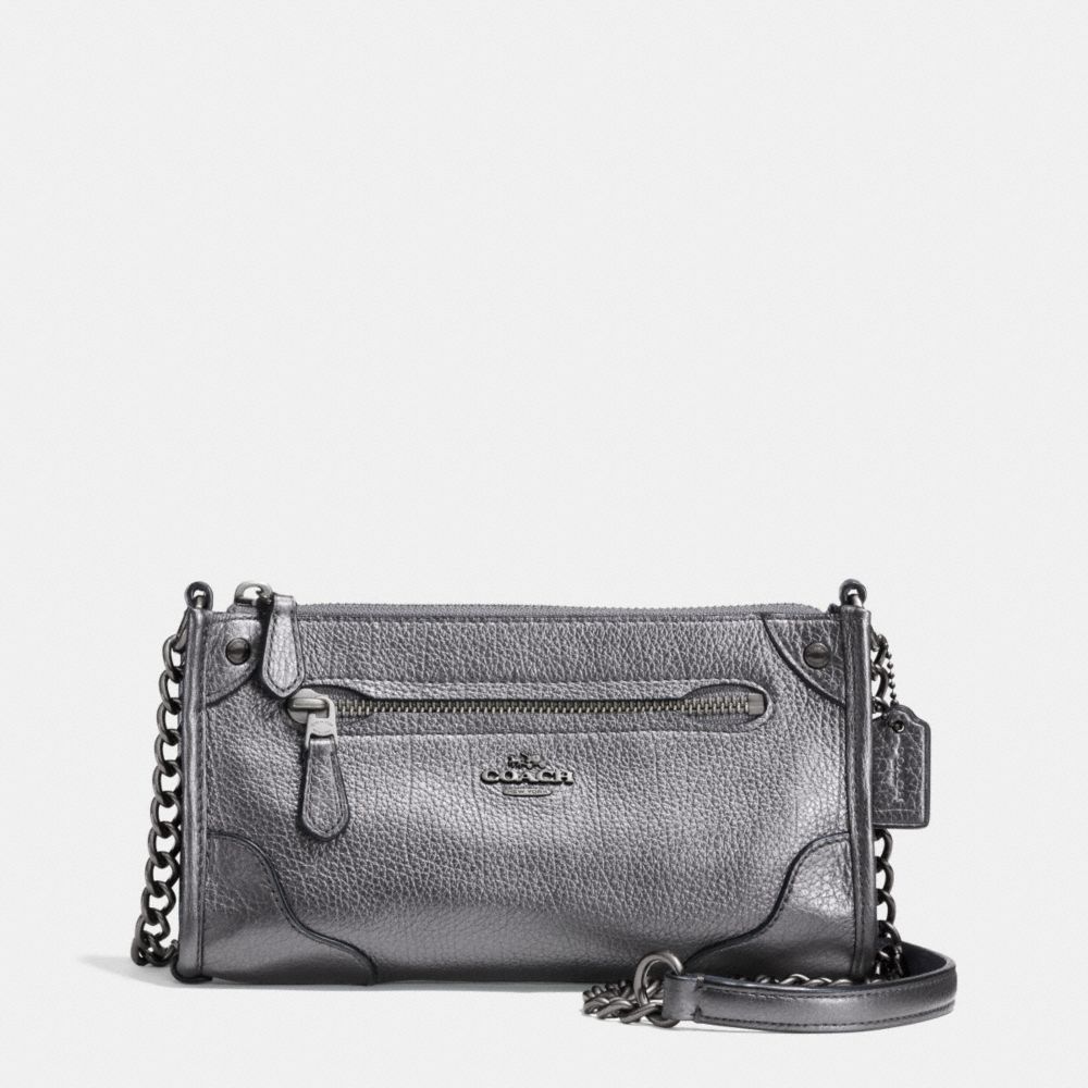 MICKIE CROSSBODY IN GRAIN LEATHER - COACH f52646 - ANTIQUE NICKEL/SILVER