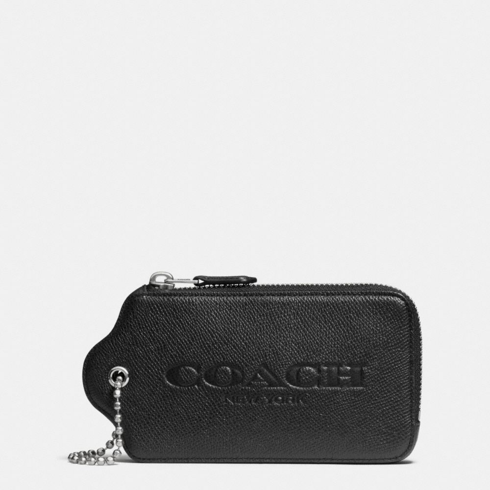 HANGTAG MULTIFUNCTION CASE IN PRINTED CROSSGRAIN LEATHER - COACH f52928 - SVDSS
