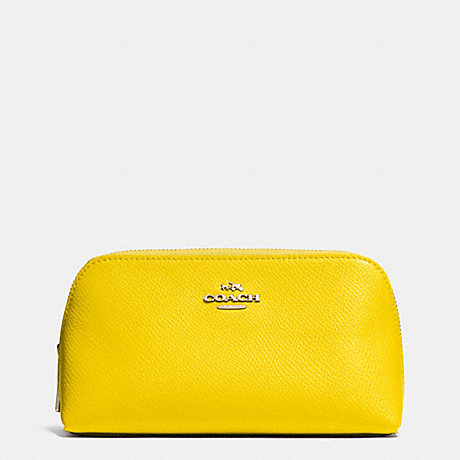 COACH COSMETIC CASE 17 IN CROSSGRAIN LEATHER - LIYLW - f53067