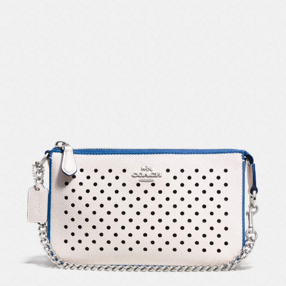 COACH NOLITA WRISTLET 19 IN PERFORATED LEATHER - SVDUV - F53225