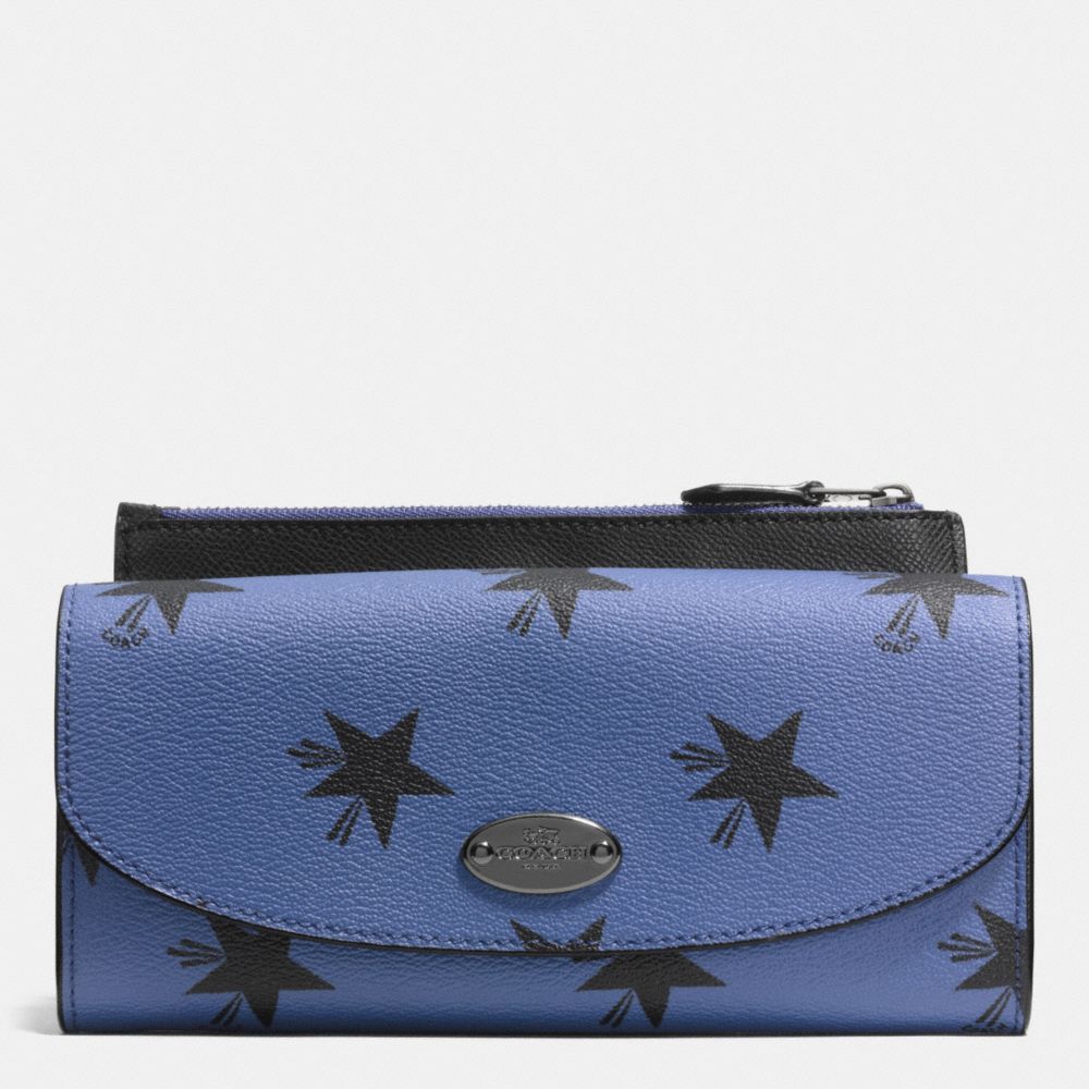 POP SLIM ENVELOPE WALLET IN STAR CANYON PRINT COATED CANVAS - COACH f53568 - QBEB6