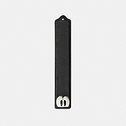 MICKEY WIDE EYES BOOKMARK IN GLOVETANNED LEATHER - f54106 - BLACK/WHITE