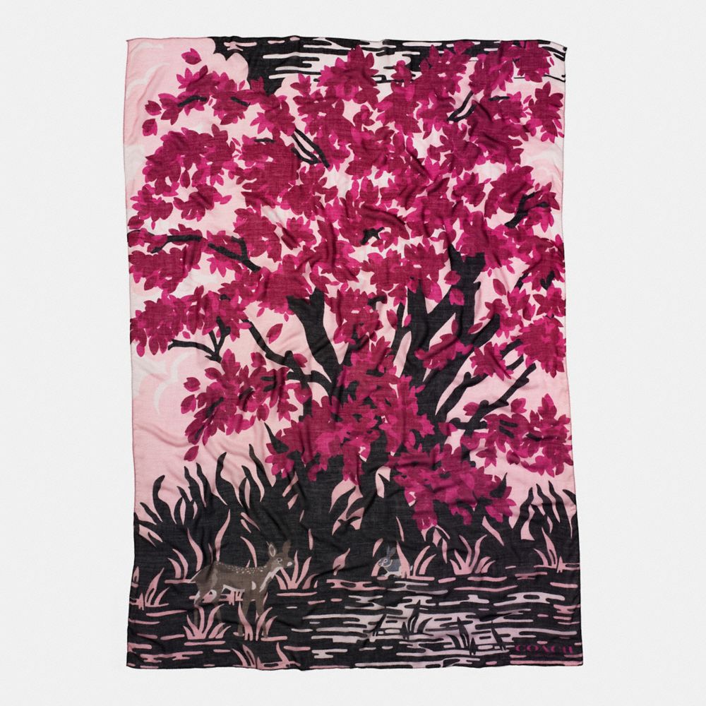 LANDSCAPE SHAWL - COACH f54265 - BLUSH