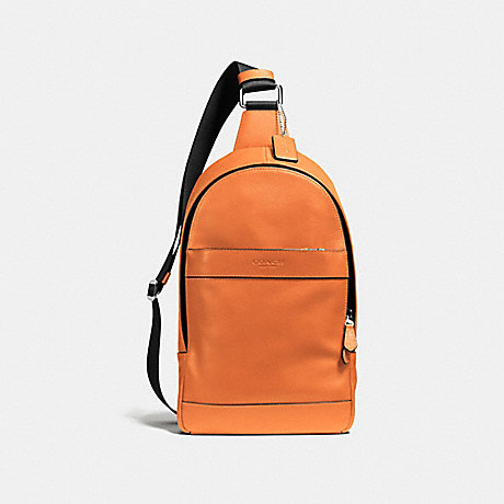 COACH CHARLES PACK IN SMOOTH LEATHER - ORANGE - f54770