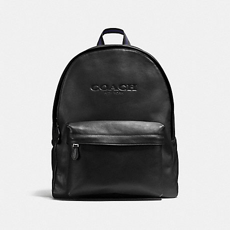 COACH CHARLES BACKPACK IN SPORT CALF LEATHER - BLACK - f54786