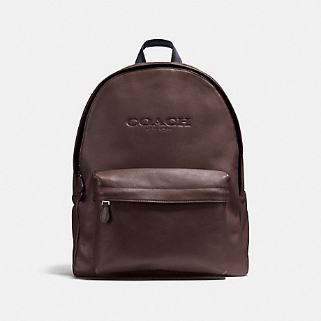 COACH CHARLES BACKPACK IN SPORT CALF LEATHER - MAHOGANY - f54786