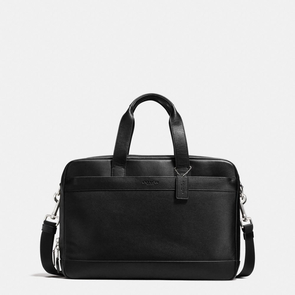 HAMILTON COMMUTER BAG IN LEATHER - COACH f54804 - BLACK