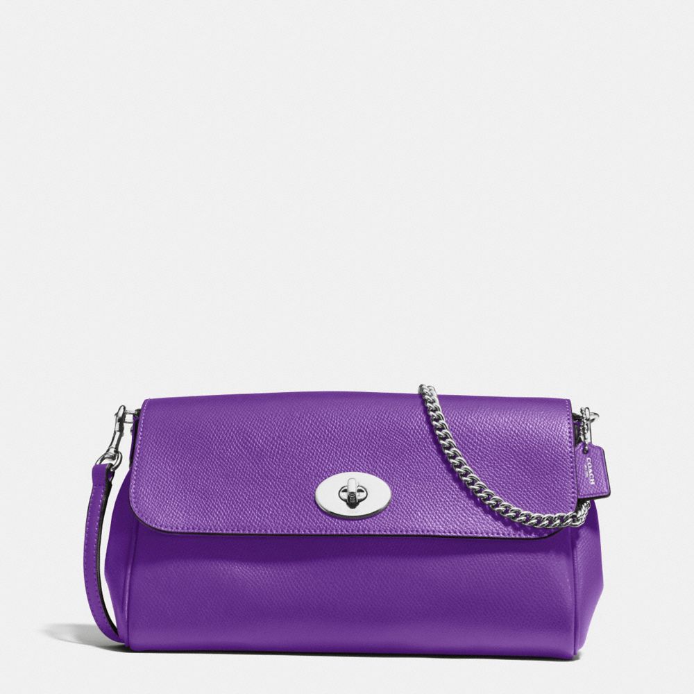 RUBY CROSSBODY IN CROSSGRAIN LEATHER - COACH f54849 -  SILVER/PURPLE