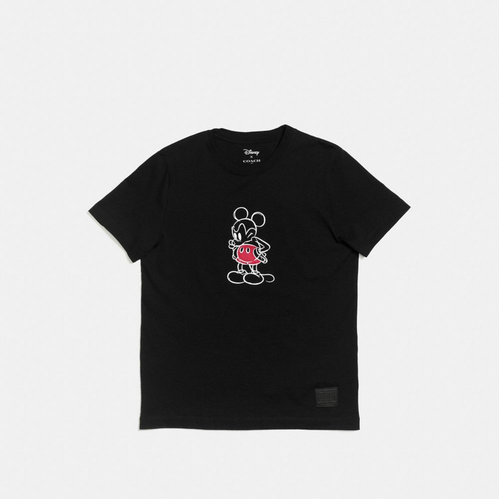 MICKEY T-SHIRT - COACH f55146 - BLACK