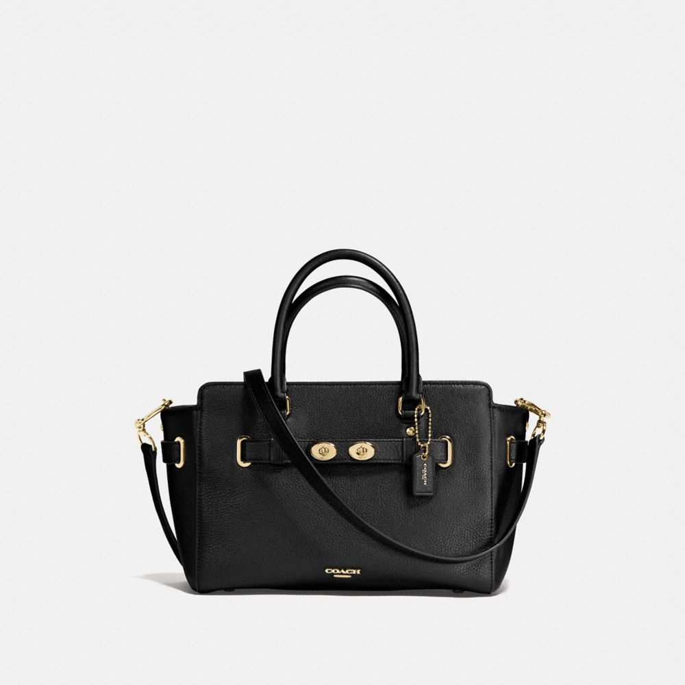 BLAKE CARRYALL 25 IN BUBBLE LEATHER - COACH f55665 - IMITATION  GOLD/BLACK
