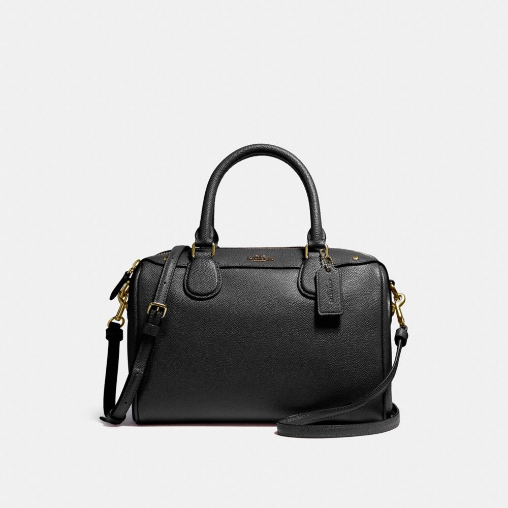 COACH MINI BENNETT SATCHEL - BLACK/LIGHT GOLD - F57521