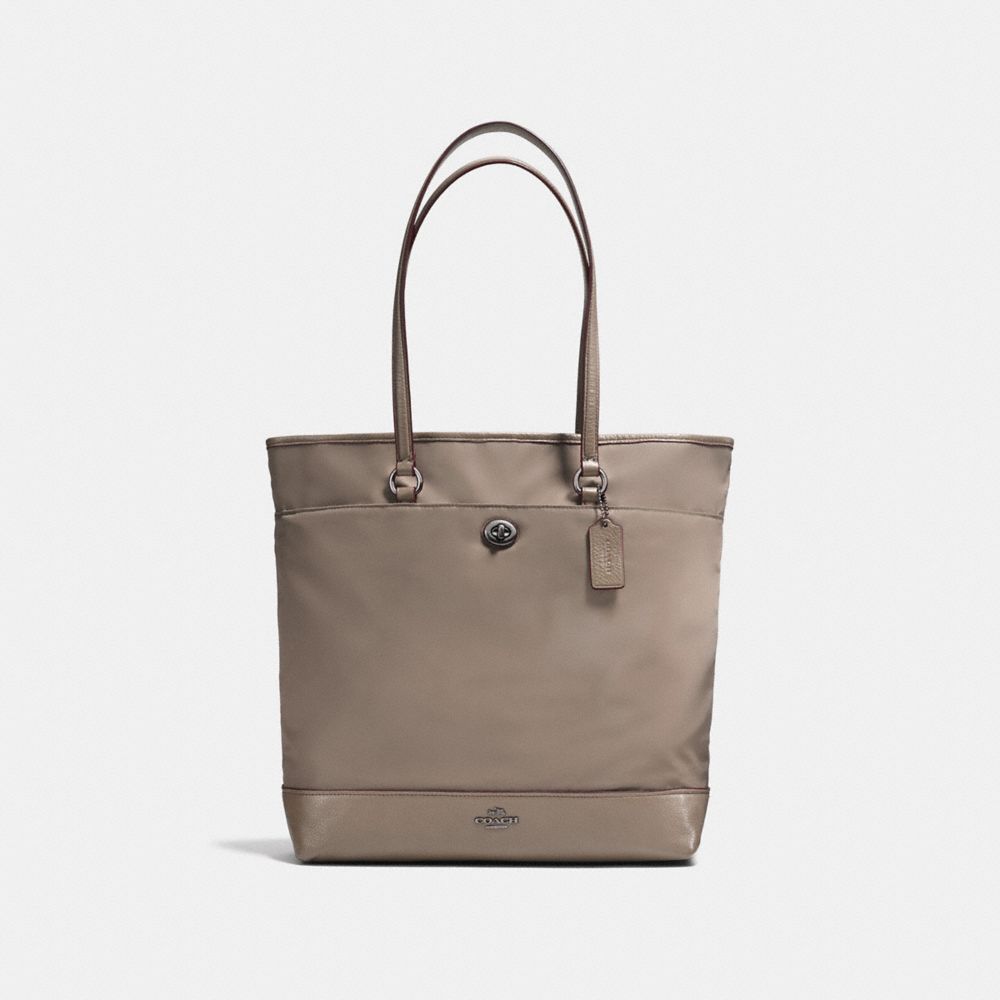 COACH NYLON TOTE - ANTIQUE SILVER/FOG - F57903