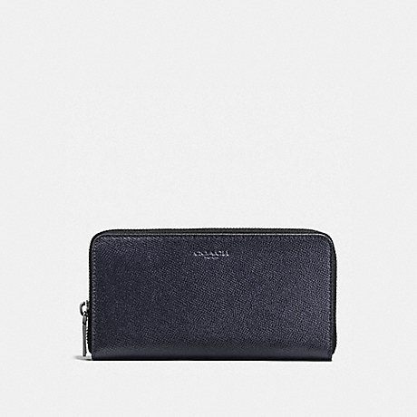 COACH ACCORDION WALLET IN CROSSGRAIN LEATHER - MIDNIGHT NAVY - f58107