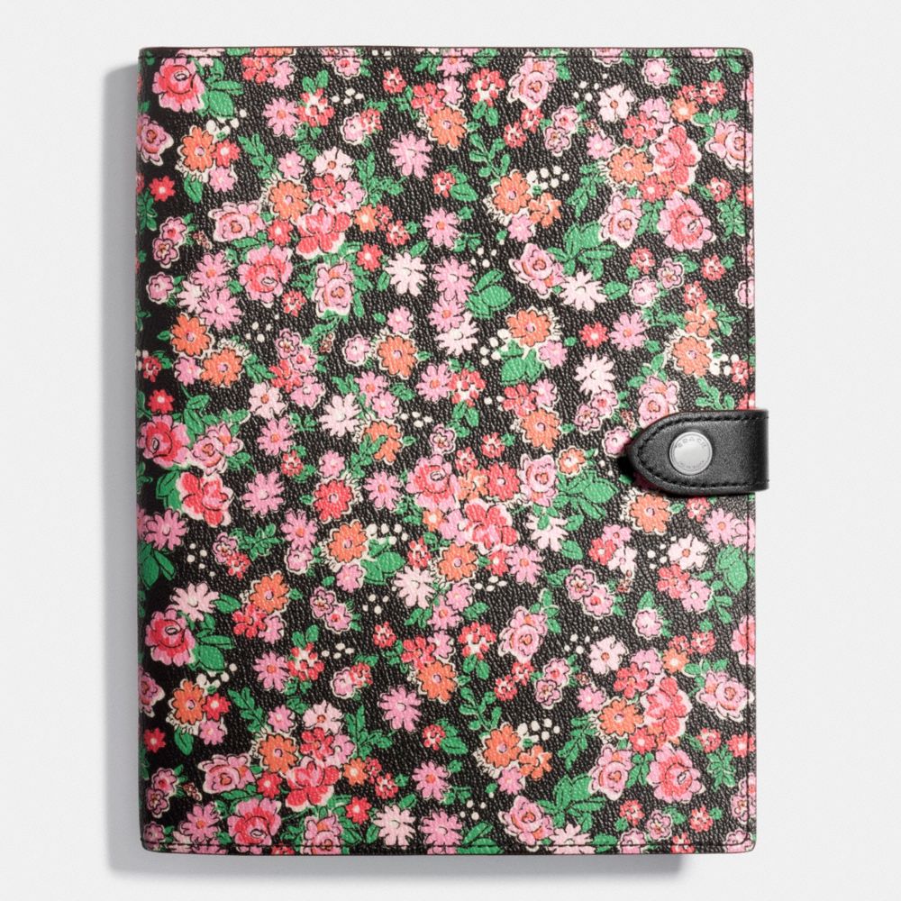 POSEY CLUSTER FLORAL NOTEBOOK - COACH f58815 - STRAWBERRY MULTI