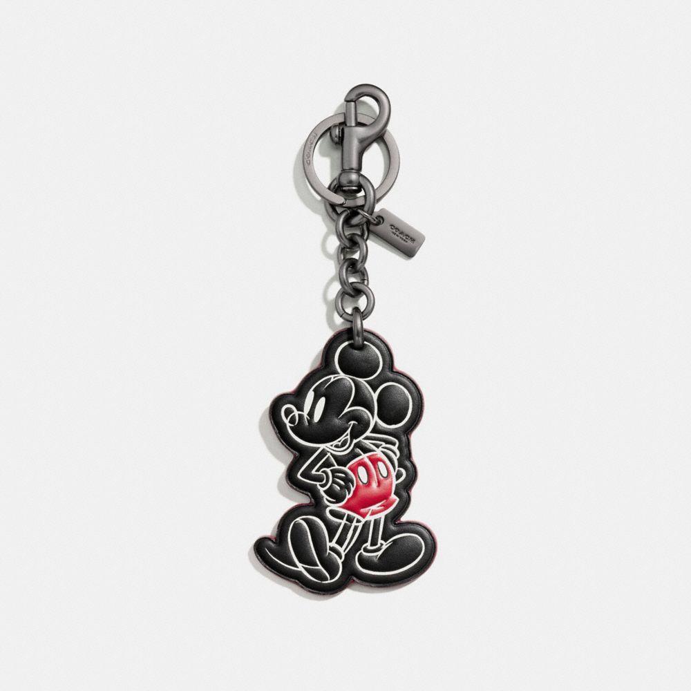 MICKEY CLASSIC BAG CHARM - COACH f58994 - BLACK/BLACK