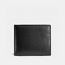 COACH COMPACT ID WALLET - BLACK - F59112
