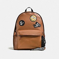 COACH CHARLES BACKPACK WITH MICKEY - SADDLE - F59313